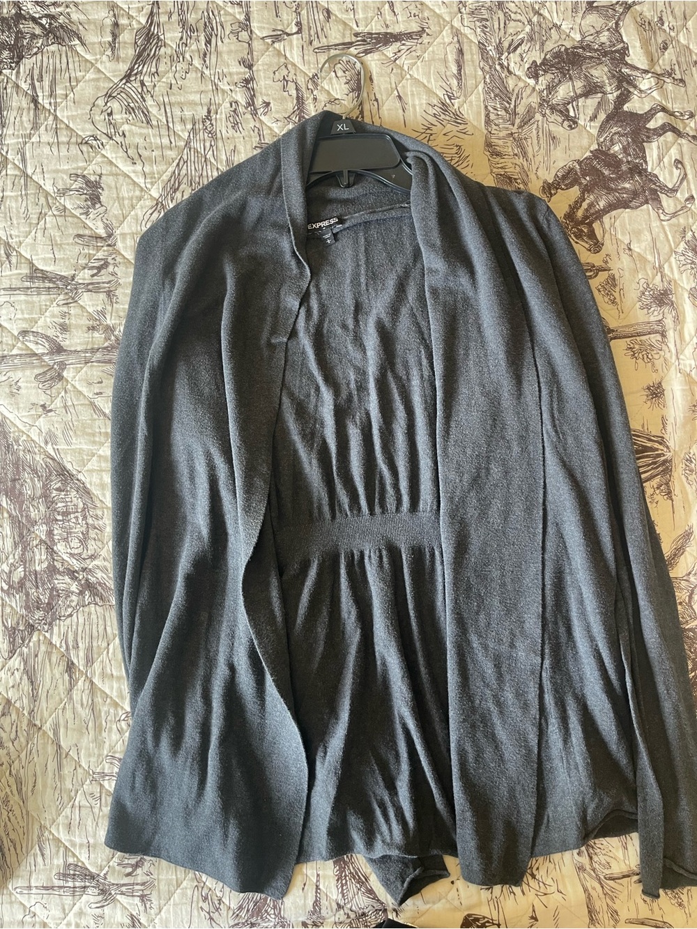 Express Black Open-Front Blazer Cardigan